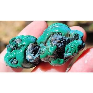 Chrysocolla Malachite mineral, malachite crystal, crystal cluster